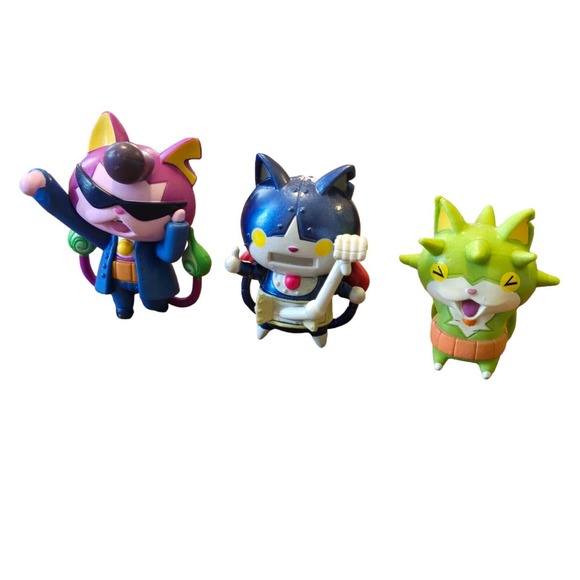 Yokai Watch 3 Figures Thornyan Roboyan Baddinyan - Picture 1 of 5